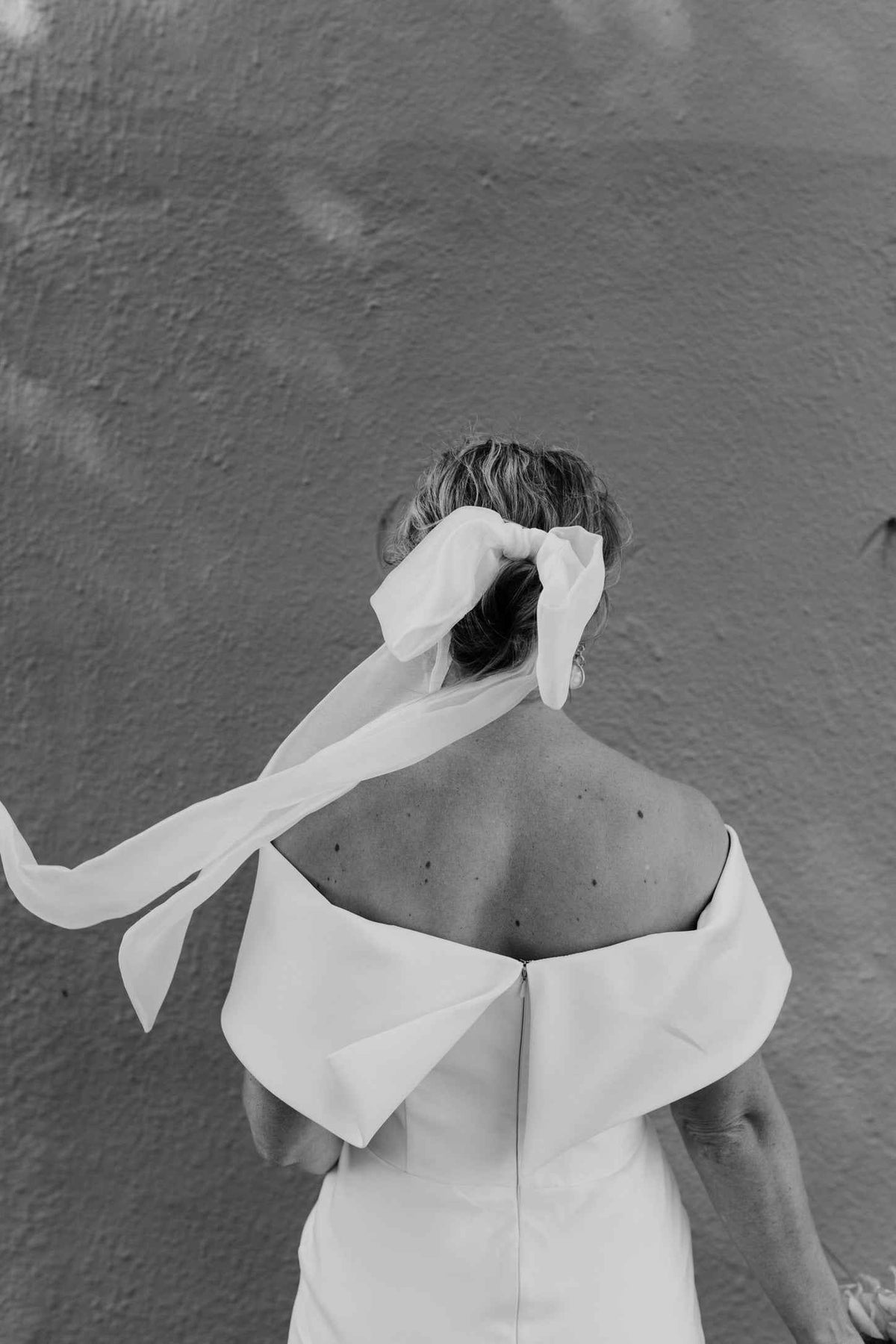 Abby Bow - White Organza Hair Accessory