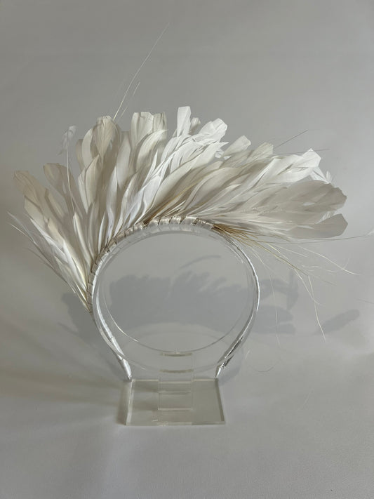 A light, comfortable feather spray available in a range of colours — the perfect finishing touch to any look.