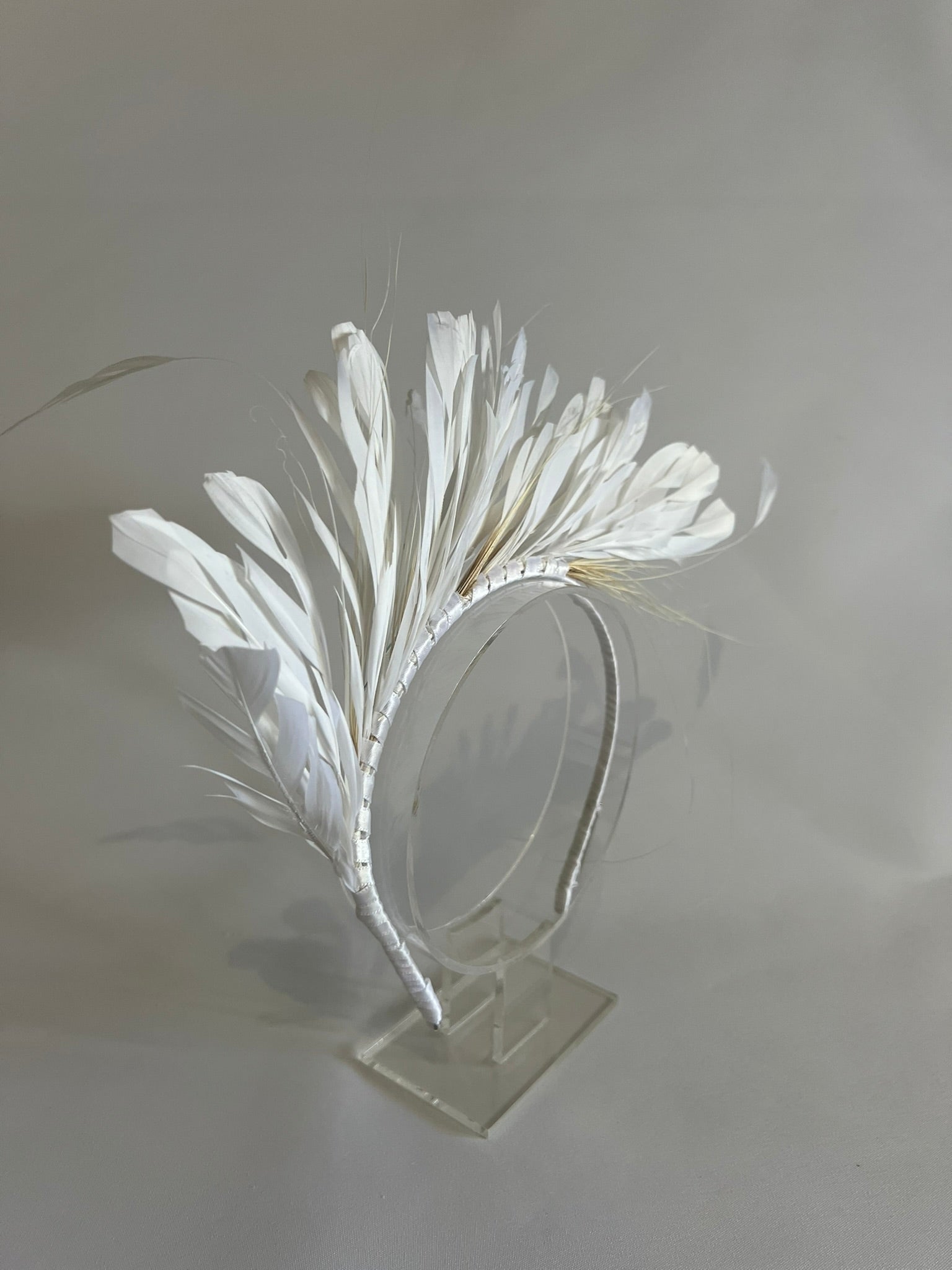 A light, comfortable feather spray available in a range of colours — the perfect finishing touch to any look.